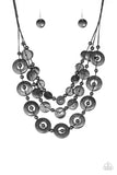 Paparazzi Catalina Coastin - Black Wood Necklace