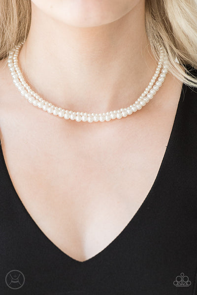 Paparazzi Ladies Choice - White Choker Necklace