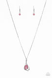 Paparazzi Tell Me A Love Story - Pink Necklace