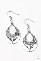Paparazzi Totally Terrestrial - Silver Earrings