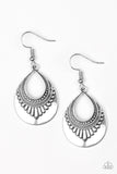 Paparazzi Totally Terrestrial - Silver Earrings