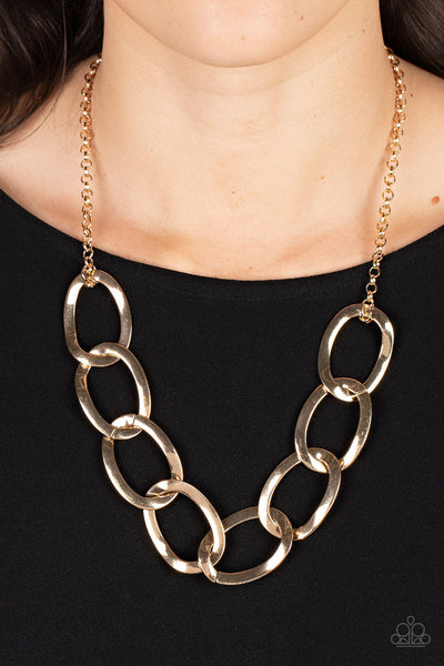 Paparazzi Ive got the Power - Gold Necklace