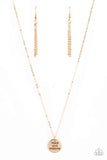 Paparazzi Freedom Isn't Free - Gold Necklace