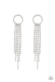 Paparazzi Endless Sheen - White Post Earrings