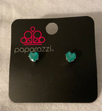 Paparazzi Starlet Shimmer Heart Rhinestone Earrings