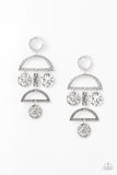 Paparazzi Incan Eclipse - Silver Earrings