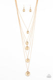 Paparazzi Medallion Marvel - Gold Necklace