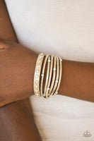 Paparazzi CATWALK It Off - Gold Wrap Bracelet