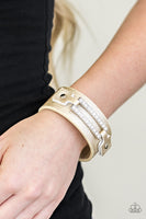 Paparazzi Street Glam - Gold Wrap Bracelet