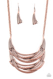 Paparazzi Read Between The VINES - Copper Necklace