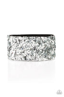 Paparazzi Starry Sequins - Silver Wrap Bracelet