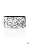 Paparazzi Starry Sequins - Silver Wrap Bracelet
