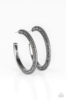 Paparazzi Dazzling Diamond-naire - Black Earrings