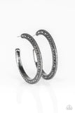 Paparazzi Dazzling Diamond-naire - Black Earrings