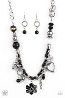 Paparazzi Charmed, I Am Sure - Black Necklace