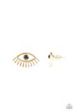 Paparazzi Don't Blink - Gold Post Earrings