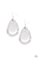 Paparazzi Fiery Firework - Silver Earrings