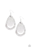 Paparazzi Fiery Firework - Silver Earrings