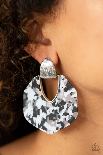 Paparazzi My Animal Spirit - White Post Earrings