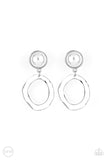 Paparazzi Vintage Veracity - White Clip-On Earrings