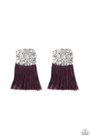 Paparazzi Plume Bloom - Purple Post Earrings