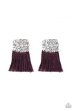 Paparazzi Plume Bloom - Purple Post Earrings