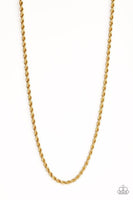 Paparazzi Double Dribble - Gold Necklace