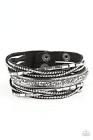 Paparazzi Punk Prowess - Black Wrap Bracelet