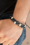 Paparazzi Free Climb - Black Urban Bracelet