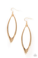 Paparazzi Positively Progressive - Gold Earrings