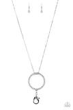 Paparazzi Center Of Attention - Black Lanyard Necklace
