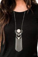 Paparazzi Spirit Trek - White Necklace
