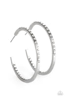 Paparazzi Comin Into Money - White Hoop Earrings