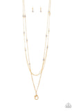 Paparazzi Sparkle Of The Day - Gold Lanyard Necklace