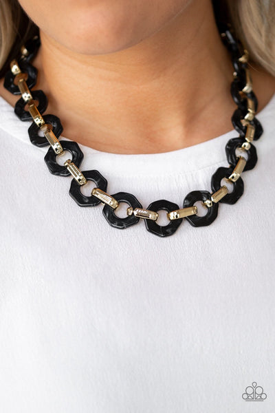 Paparazzi Fashionista Fever - Black Necklace