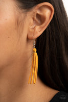 Paparazzi Hold My Tassel - Yellow Necklace