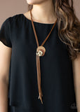 Paparazzi I'm FELINE Good - Brown Necklace