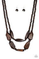 Paparazzi Tropical Heat Wave - Brown Necklace