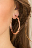 Paparazzi Some Like It HAUTE - Copper Hoop Earrings