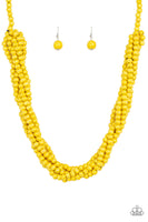 Paparazzi Tahiti Tropic - Yellow Necklace