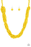 Paparazzi Tahiti Tropic - Yellow Necklace