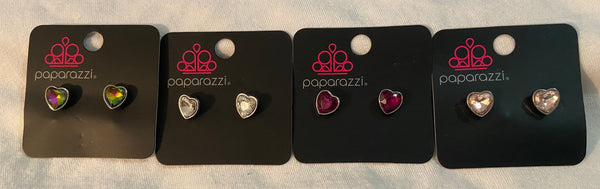 Paparazzi Starlet Shimmer Heart earrings