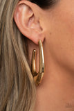 Paparazzi Find Your Anchor - Gold Hoop Earrings
