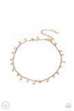Paparazzi Little Lady Liberty - Gold Choker Necklace