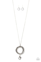 Paparazzi Metal Marathon - Silver Lanyard Necklace
