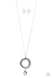 Paparazzi Metal Marathon - Silver Lanyard Necklace