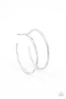 Paparazzi Spitfire - Silver Hoop Earrings