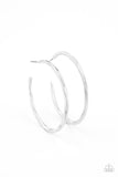 Paparazzi Spitfire - Silver Hoop Earrings