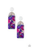 Paparazzi HAUTE On Their Heels - Purple Earrings