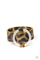 Paparazzi Jungle Cat Couture - Yellow Wrap Bracelet